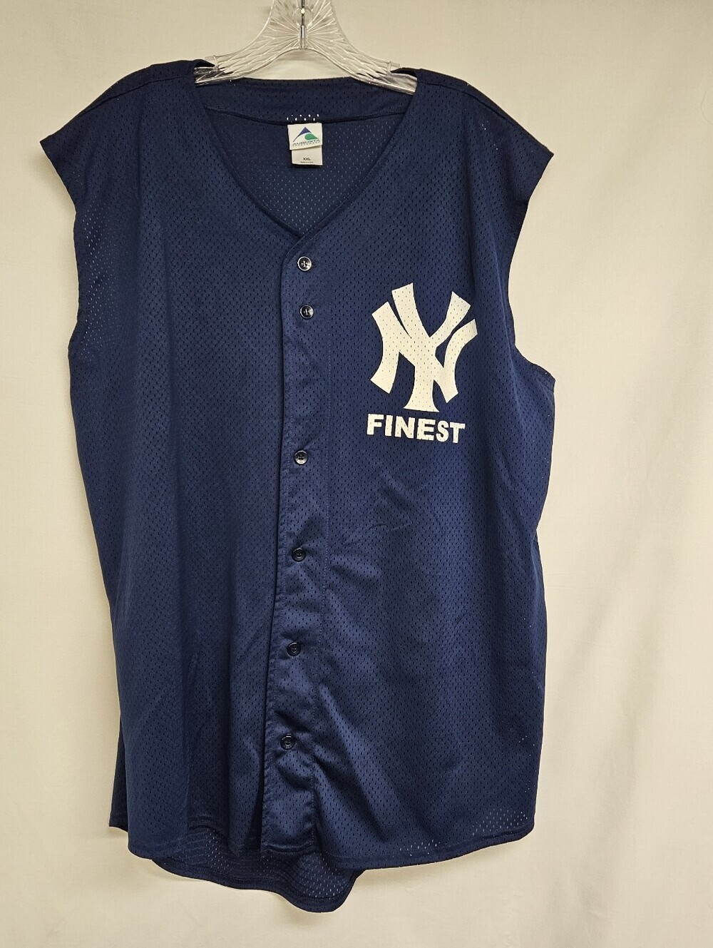 NY Yankees Augusta NY Finest Vest XXLarge MLB Navy Police V. Firemen Official
